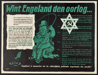 703215 Propaganda-affiche van de Duitse bezettingsmacht van de oorlog tegen Engeland.